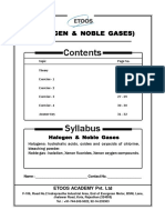 Assignment - (P-Block) Halogen and Noble Gases - JH Sir PDF