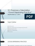 Good Dispensing Practice On Pharmacy