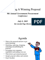 Developing A Winning Proposal