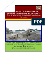 Challenges of Ring Fencing Scheme in Mineral Sector