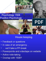 Psychology 1504 Positive Psychology
