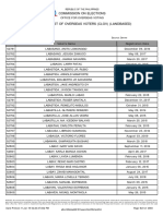 JEDDAH - CERTIFIED LIST OF OVERSEAS VOTERS CLOV LABASANO To POBAR PDF