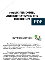 Public Personnel Administration in The Philippines