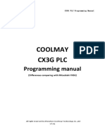 CX3G PLC Programming Manual