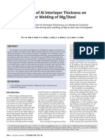 2016 - 10 Influence of Al Interlayer Thickness On Laser Welding of Mg-Steel