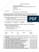 Final Questionnaire On Teaching Methods