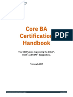 Core Ba Certification Handbook