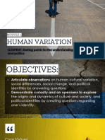 Module 1. Human Variation