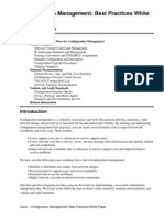 Configuration Management: Best Practices White Paper: Document ID: 15111