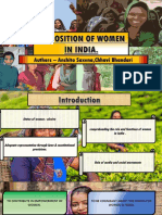 On The Position of Women in India, Research Paper