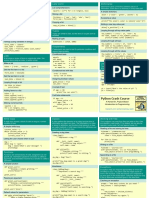 Beginners Python Cheat Sheet PCC All