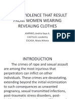 Sexual Violence That Result From Women Wearing Revealing