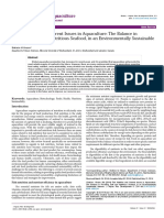 Fish Nutrition and Current Issues in Aquaculture The Balance in Providing Safe and Nutritious Seafood in An Environmentally Sustainable Manner 2155 9546.1000234