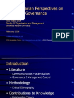 Communitarian Perspectives On Corporate Governance (Presentation)