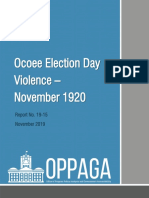 Florida Historical Report On Ocoee Election Day Violence of November 1920