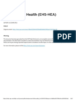 SAP EHS - Occupational Health - EHS-HEA - V1.1 PDF