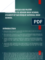 Impact of Bread and Pastry Production To Senior