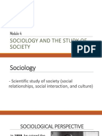 Module 4 Sociology and Study of Society