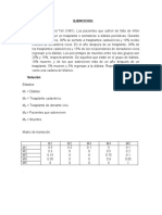 Ejercicios Cadenas de Markov