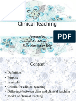 Clinical Teachingx