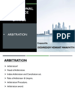 Professional Practice & Ethics: - Arbitration