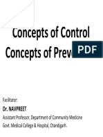 Concepts of Control & Prevention