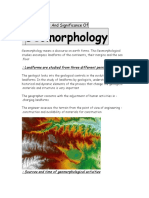 Basic Concepts and Significance of Geomorphology