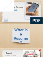 Writing A Resume: For SHS Grads