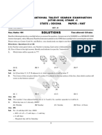 Mat Ntse 2020 Stage 1 Paper Solutions Odisha PDF