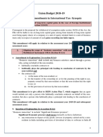 Changes in International Taxes