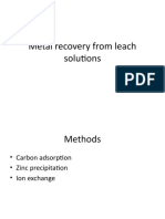 Lecture 8 - Metal Recovery From Leach Solutions