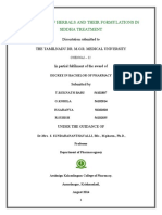 New Utilisation of Herbals and Their Formulations in Natural Drug Treatment