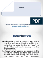 Leadership - Lecture - 2