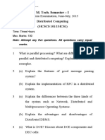 M. Tech. Semester - I: Distributed Computing (MCSCS 101/1MCS1)