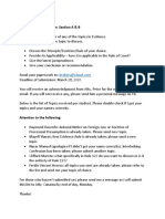 For Evidence Final Exam: Section A & B