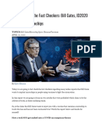 Fact Checking The Fact Checkers: Bill Gates, ID2020 & Vaccine Microchips