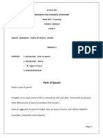 Class V - Eng - Module 3 - Day 3 - Parts of Speech