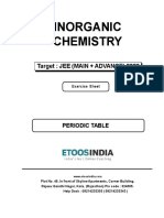 Inorganic Chemistry: Target: JEE (MAIN + ADVANCE) 2020