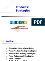 Pricing Products: Pricing Strategies