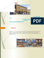 Walmart: Submitted By-Vandana Rana (2K18/MBA/083) Sukriti Kanwar (2K18/MBA/085)