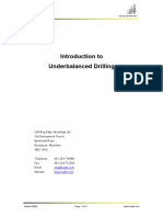 Introduction To Underbalanced Drilling