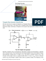 Triangular Wave Generator Using Op Amp - Waveforms