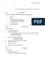 Intellectual Property Law Course Outline