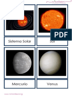Sistema Solar Letra Imprenta