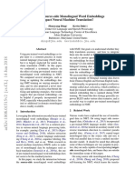 How Do Source-Side Monolingual Word Embeddings Impact Neural Machine Translation?