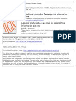 A Spatial Analytical Perspective On Geographical Information Systems PDF