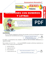 3 Sucesiones Con Números y Letras para Sexto Grado de Primaria