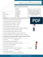 Reflexive Pronouns Interactive Worksheet