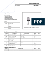 Silicon NPN Power Transistors: Savantic Semiconductor Product Specification