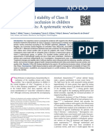 Treatment and Stability of Class II Division 2 Malocclusion in Children and Adolescents: A Systematic Review